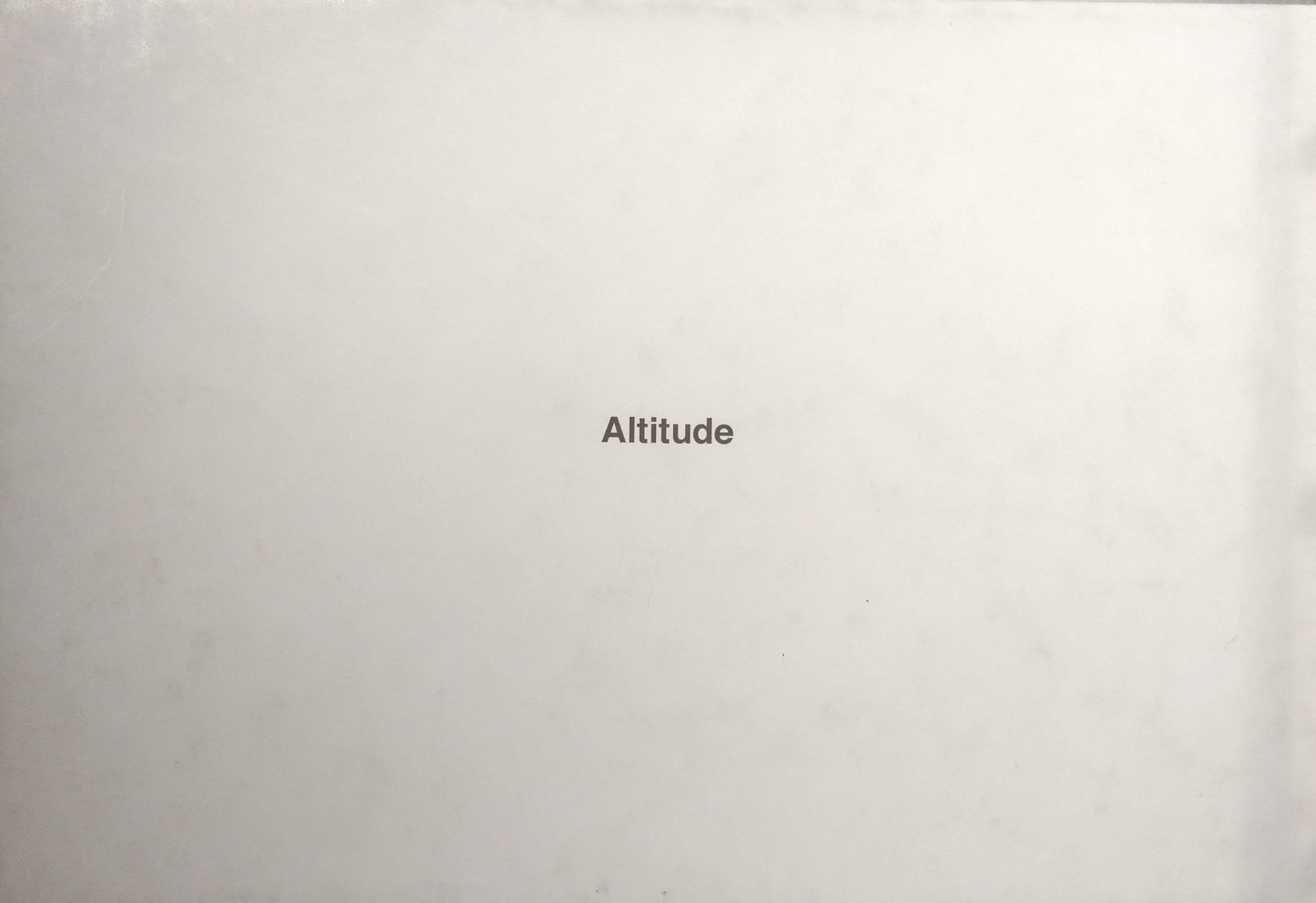 Altitude / Seascape, Hyungsik Kim