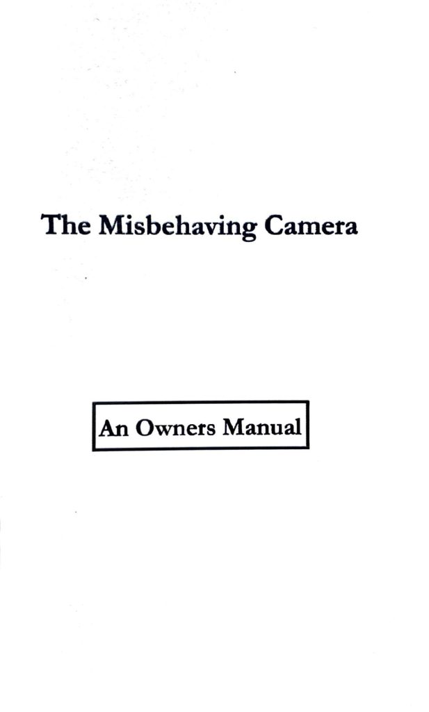The Misbehaving Camera, Miriam O'Connor