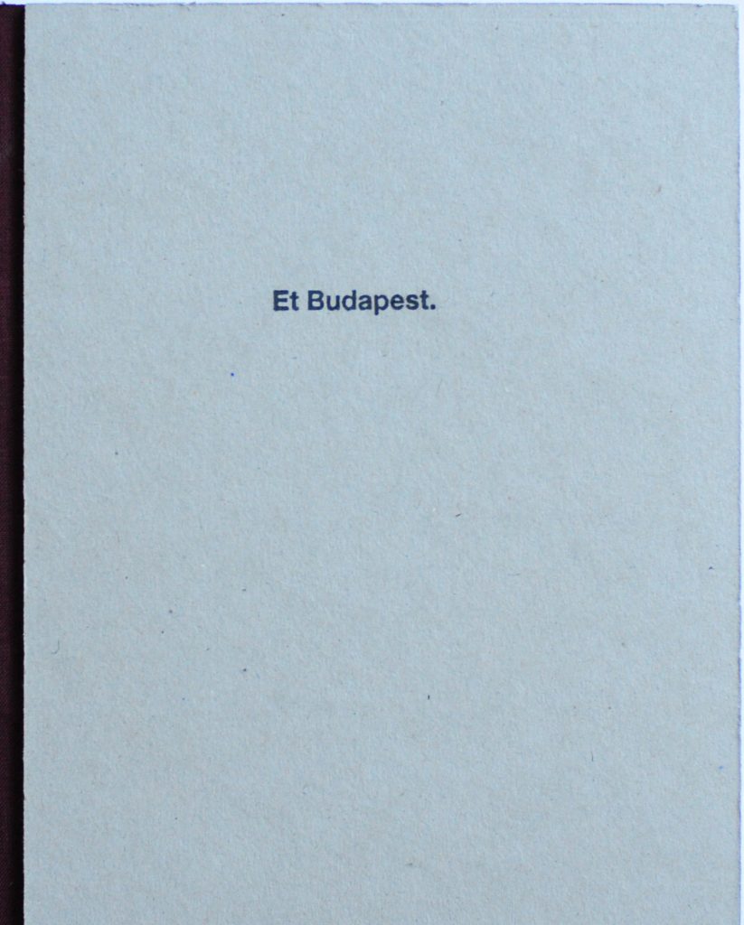 Et Budapest., Viola Korosi and Yoann Hagnéré