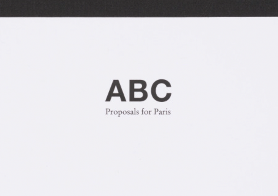 Proposals for Paris Artists' Books Cooperative