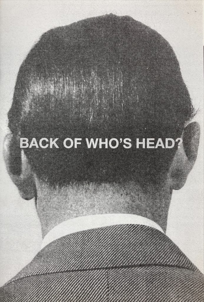 Back of who's head Lucy Tevlin